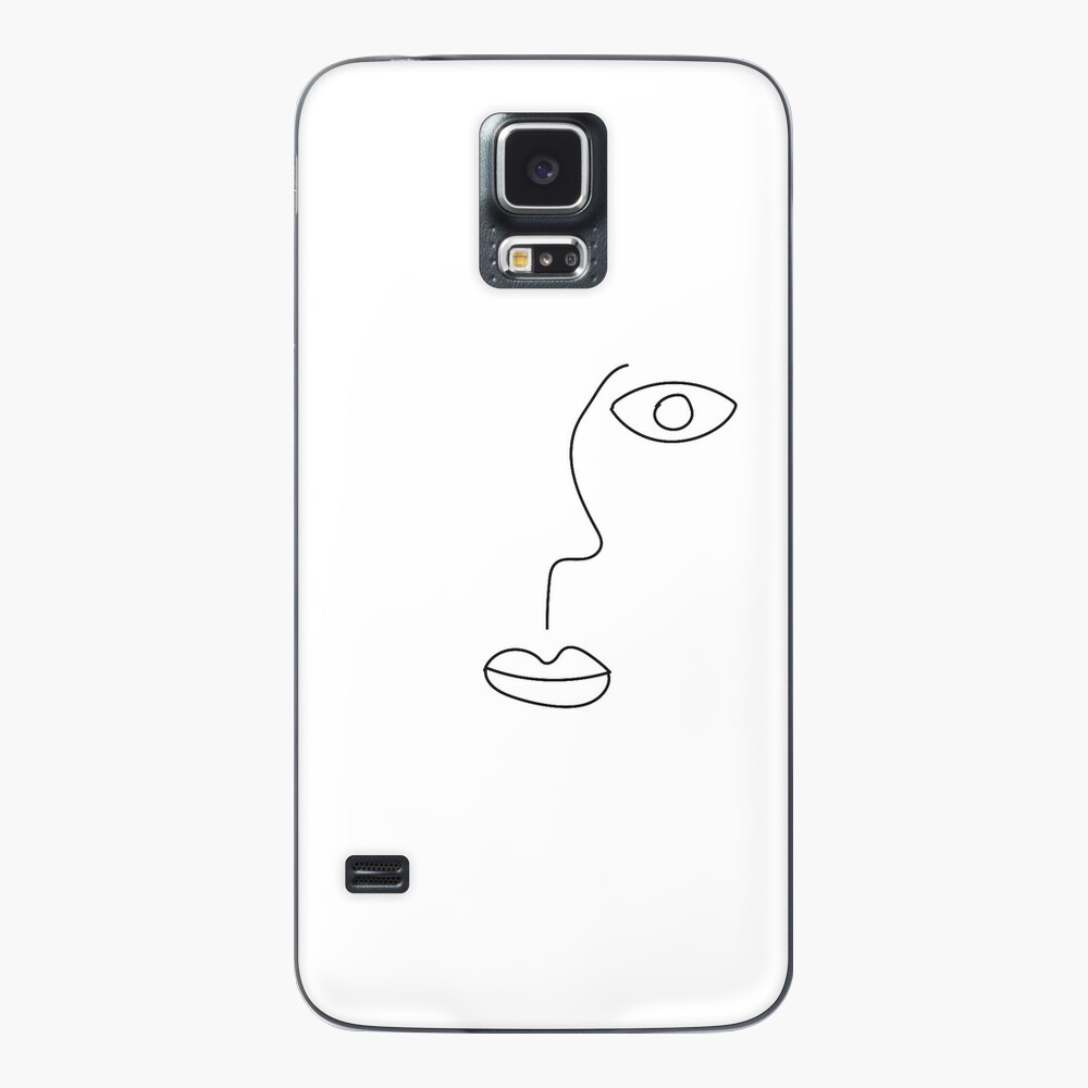 Abstract Faces Outline Samsung Case – BingCases