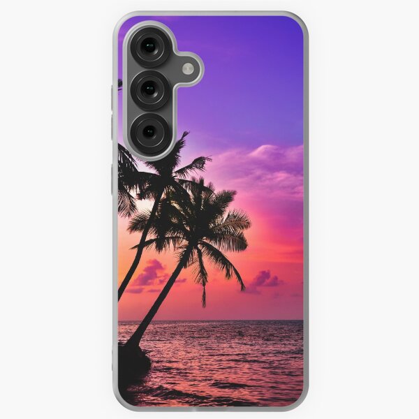 Item preview, Beautiful Tropical Pink Palm Tree Sunset  designed and sold by newburyboutique.