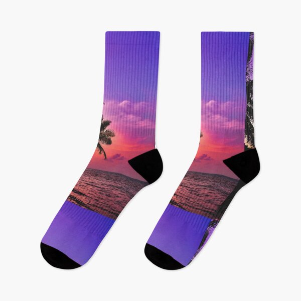Item preview, Beautiful Tropical Pink Palm Tree Sunset  designed and sold by newburyboutique.