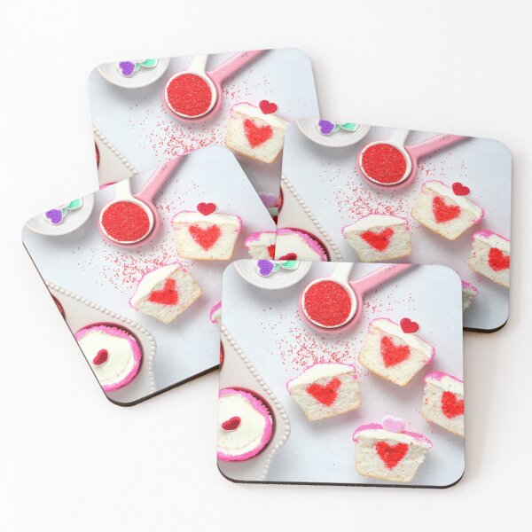 Item preview, Pink Valentine Heart Cupcakes designed and sold by newburyboutique.