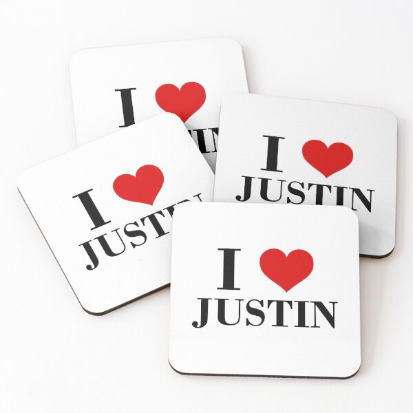 Item preview, I Heart Justin I Love Justin Classic Design Light-Color designed and sold by TinyStarCanada.