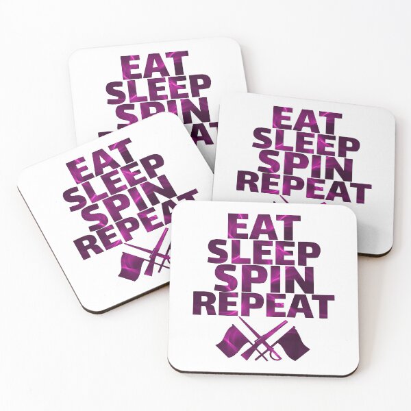 Item preview, Color Guard - Eat, Sleep, Spin, Repeat designed and sold by BandMomDesigns.