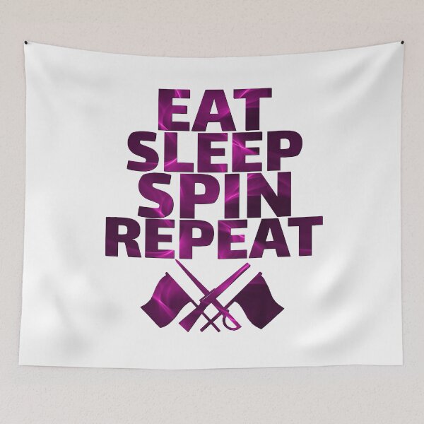 Item preview, Color Guard - Eat, Sleep, Spin, Repeat designed and sold by BandMomDesigns.