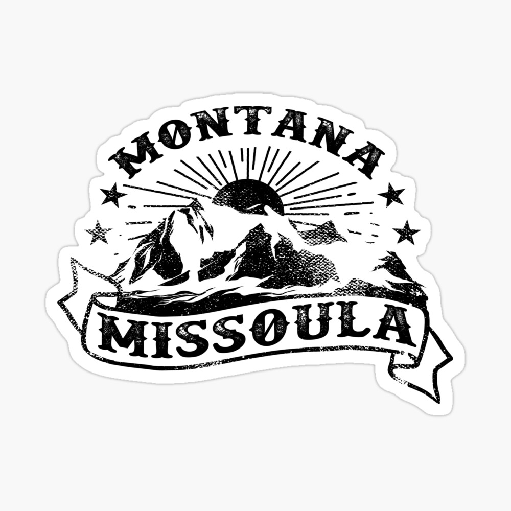 Vintage Missoula Montana Mountains Tattoo