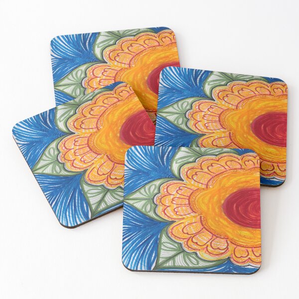 Item preview, Bold Yellow Flower Drawing designed and sold by bipolarvirgoart.