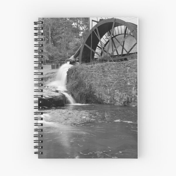 Item preview, Waterwheel and creek in Black and White designed and sold by Allen Penton.