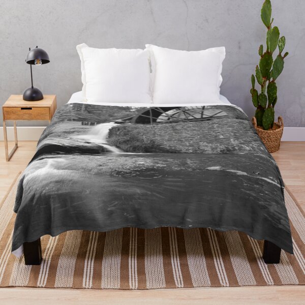 Item preview, Waterwheel and creek in Black and White designed and sold by Allen Penton.