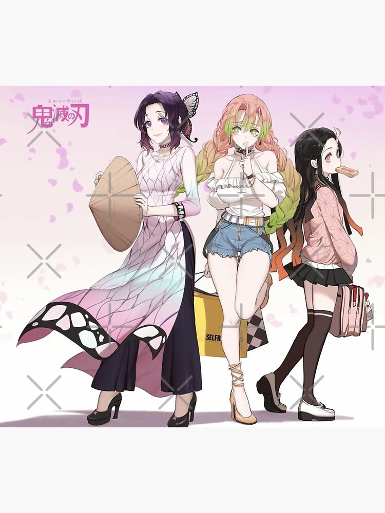 Demon Slayer The Girls Greeting Card By Mycookies8u Redbubble