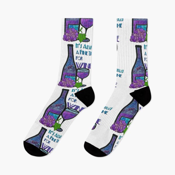 Item preview, It's always a fine time for wine design designed and sold by artbyomega.