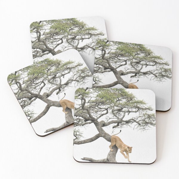 Item preview, Tree-climbing Lioness designed and sold by nadine henley.