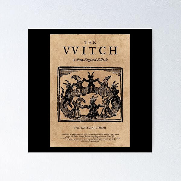 Item preview, The Witch Film Movie Poster Design Black Phillip Thomasin VVitch designed and sold by IdlyBlue.
