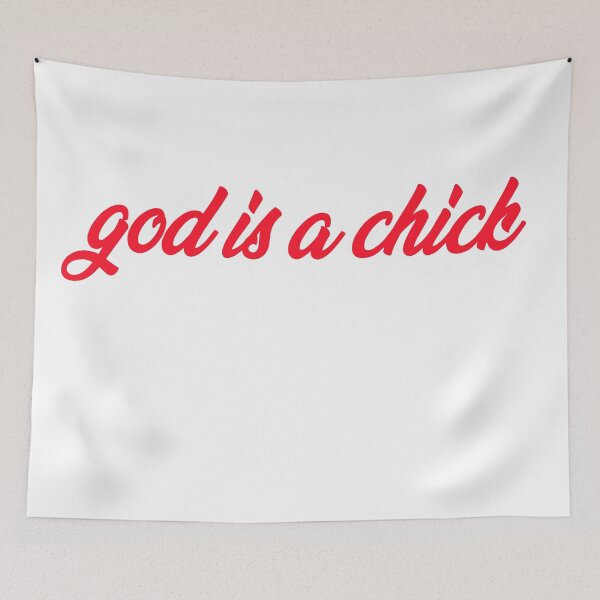 Item preview, god is a chick designed and sold by twistedgod69.
