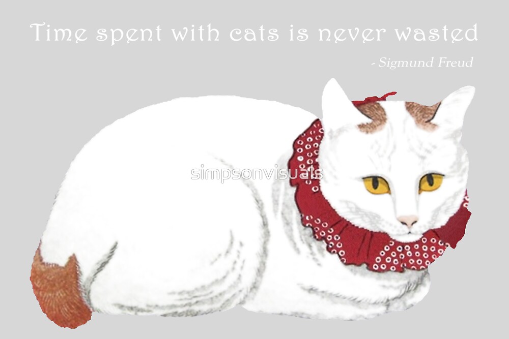 "Cat Time" by simpsonvisuals Redbubble
