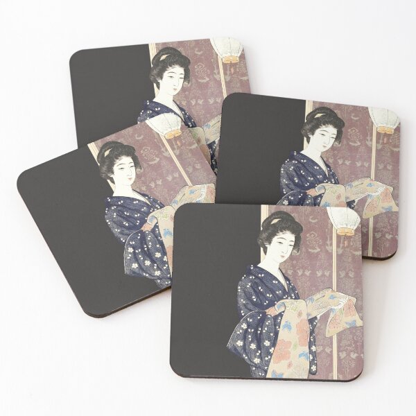 Item preview, Woman in a summer kimono designed and sold by alikaduman.