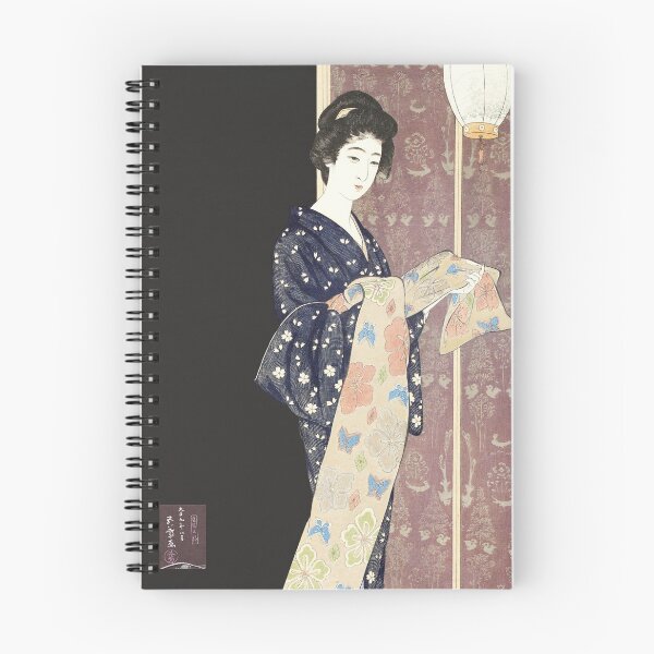 Item preview, Woman in a summer kimono designed and sold by alikaduman.