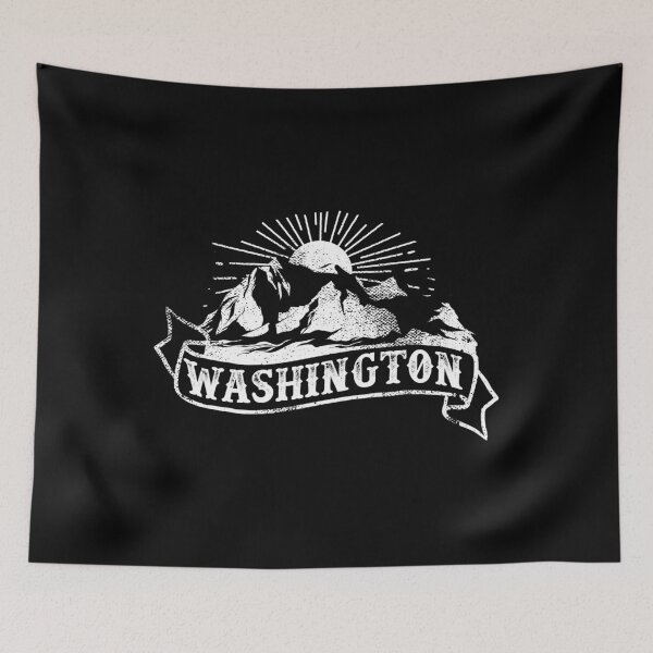 Item preview, Vintage Washington Retro Sunset Mountains Tattoo designed and sold by YuliyaR.