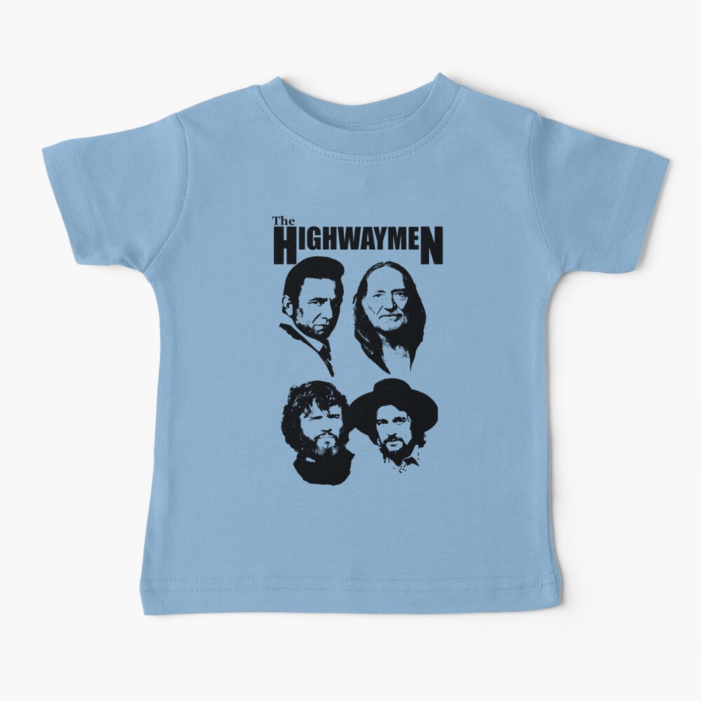 Outlaw Country Super Group - The Black Stencil-2 Baby T-Shirt