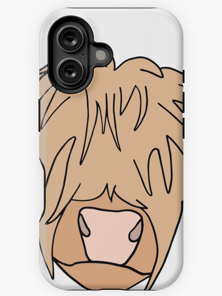 Imagen 1 de 4, Funda de iPhone con la obra Vaca de las Tierras Altas de Escocia, diseñada y vendida por carinasav.