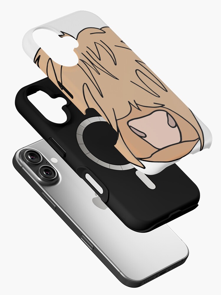 Imagen 2 de 4, Funda de iPhone con la obra Vaca de las Tierras Altas de Escocia, diseñada y vendida por carinasav.