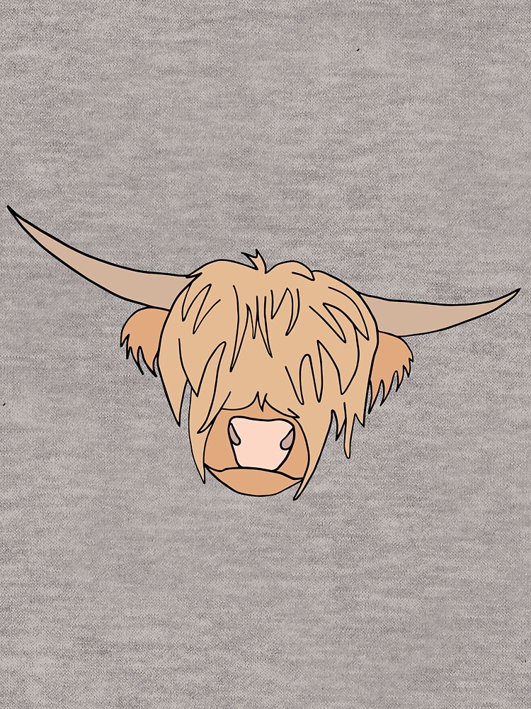 Imagen 5 de 5, Sudadera ligera con capucha con la obra Vaca de las Tierras Altas de Escocia, diseñada y vendida por carinasav.