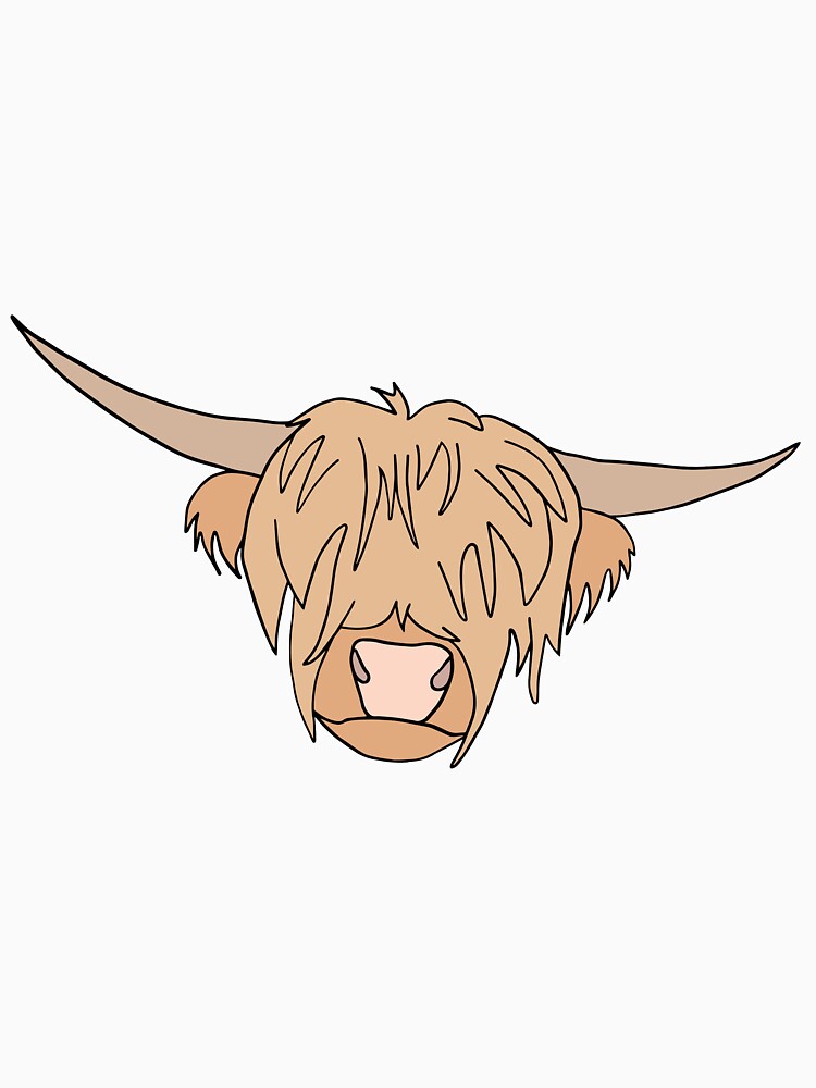 Imagen 3 de 3, Camiseta ¾ estilo béisbol con la obra Vaca de las Tierras Altas de Escocia, diseñada y vendida por carinasav.