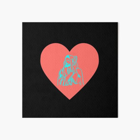 Jesus heart Art Board Print