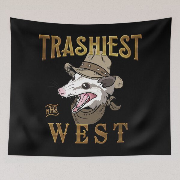 Item preview, Trashiest in the West Cowboy Possum designed and sold by Anthalya.