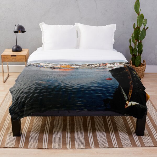 Stornoway Harbour Throw Blanket
