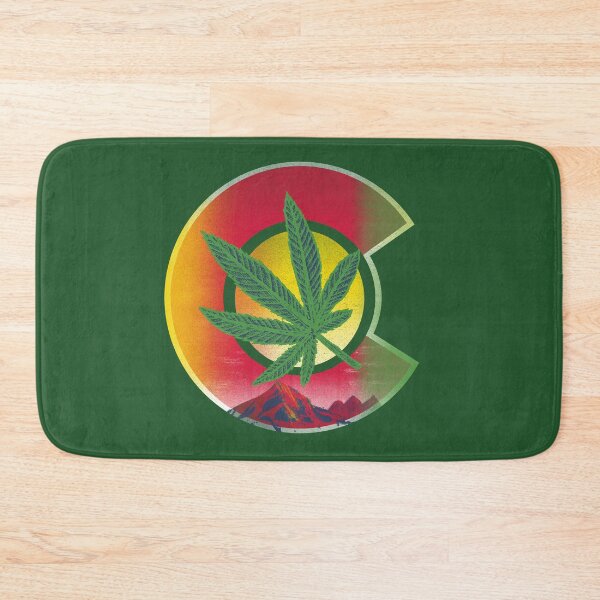 Item preview, vintage colorado flag cannabis leaf designed and sold by inkzella.