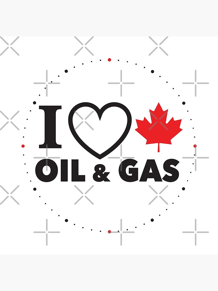I Love Canadian Oil and Gas Red Heart and Maple Leaf Alberta Pipelines MCGA White background HD HIGH QUALITY ONLINE STORE by iresist