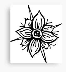 Flower Skull Canvas Print