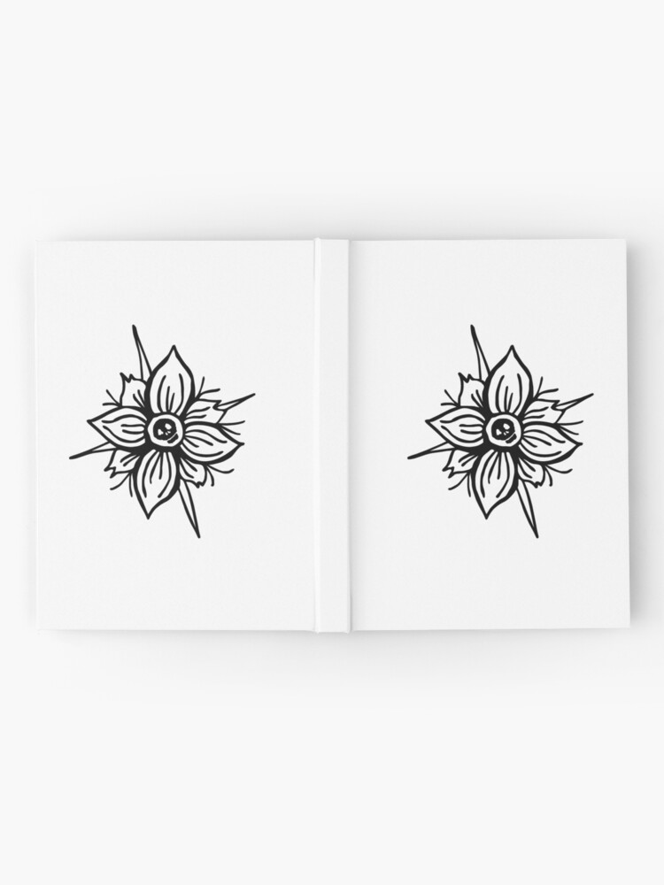 Alternate view of Flower Skull Hardcover Journal