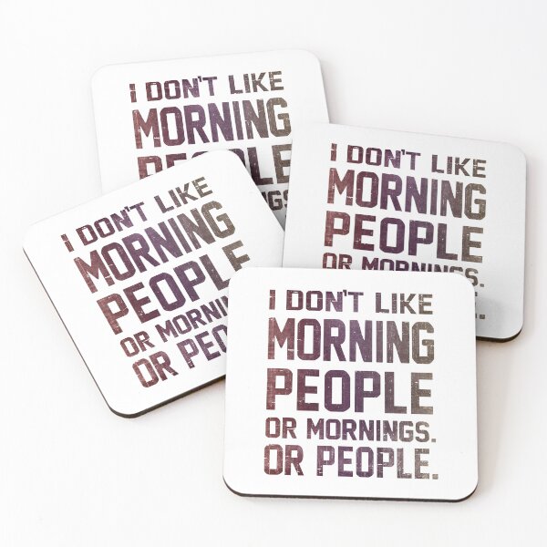 Item preview, I Don't Like Morning People or Mornings or People designed and sold by RebelFlag.