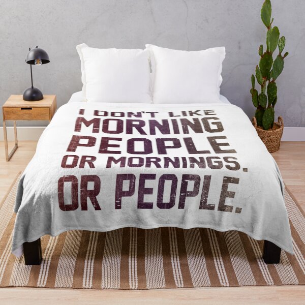 Item preview, I Don't Like Morning People or Mornings or People designed and sold by RebelFlag.