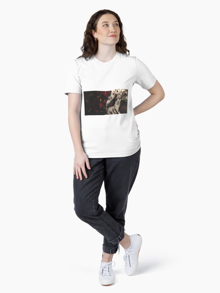 Aperçu 4 sur 7. T-shirt essentiel avec l'œuvre Méchant son, noir dessein créée et vendue par martinb1962.