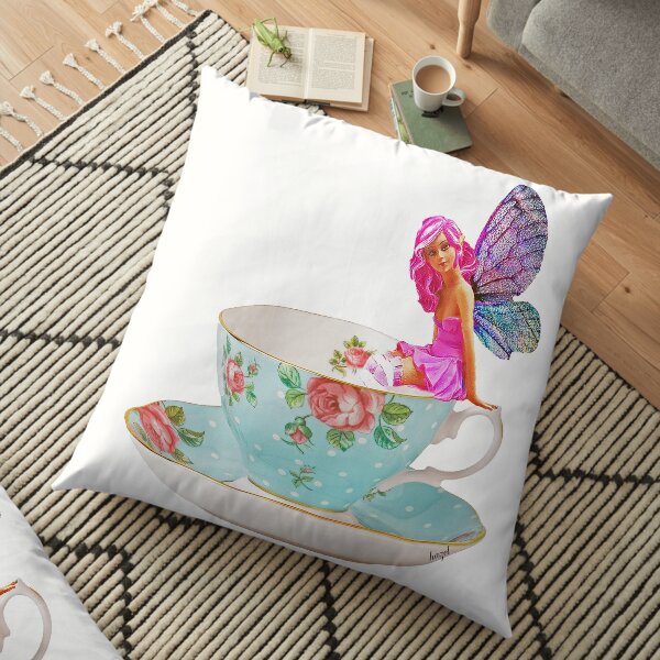 Rose, Teacup Fairy, Floor Pillow