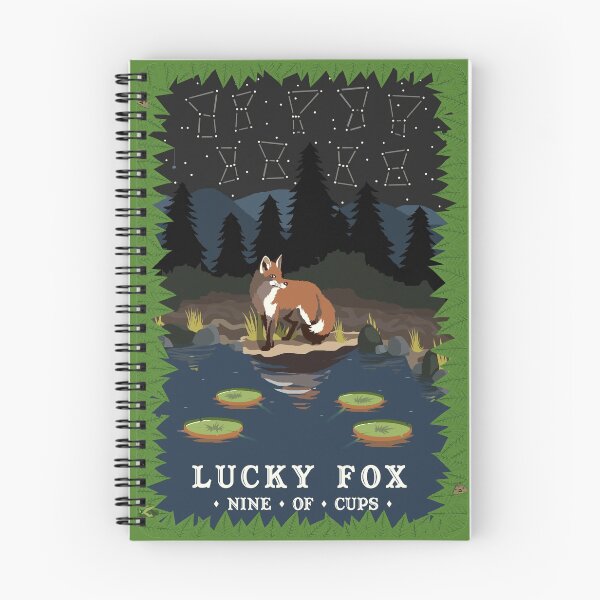 Item preview, Fox Tarot - Nine of Cups Tarot Card designed and sold by BoyPilot Goods.