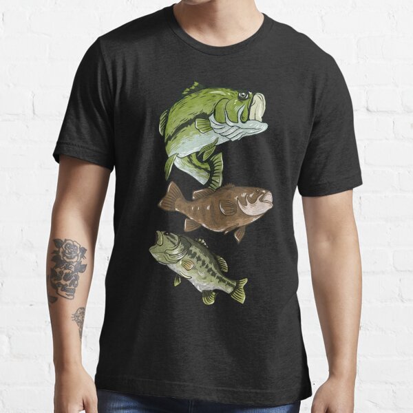 Funny Bass Fishing T Shirt, Largemouth Bass Fishing Tee Shirt Gifts  Sticker for Sale by 97Tees