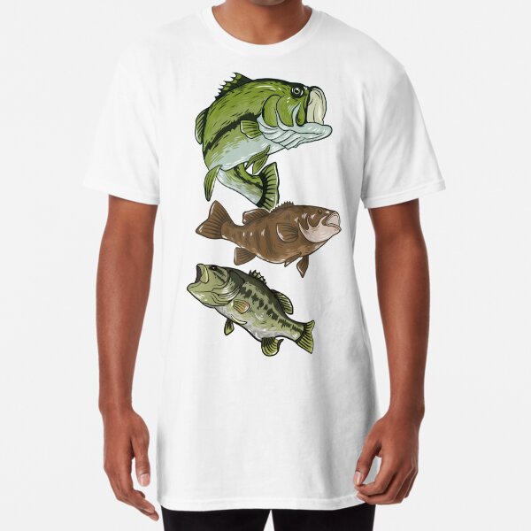 Bass Fish Drawing - Fishing Tournaments' Men's T-Shirt