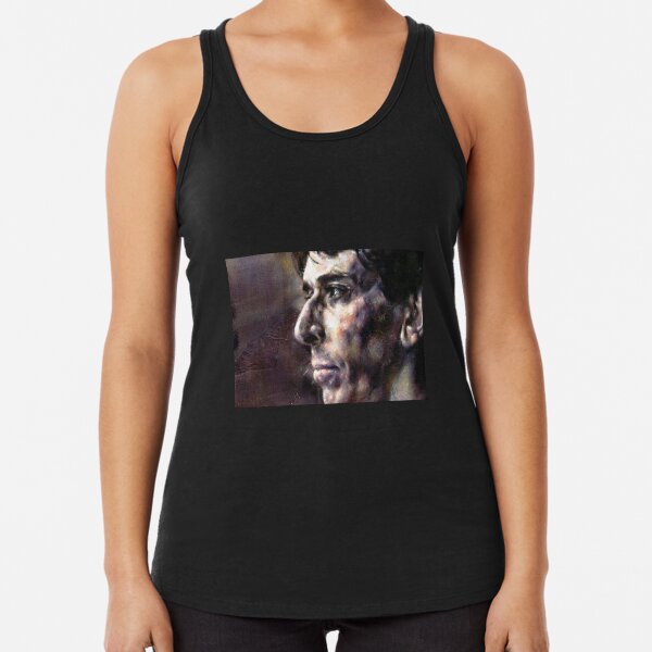 Portrait of John Cale Racerback Tank Top
