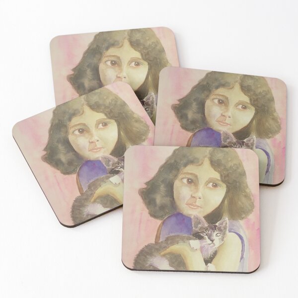 Item preview, Girl with cat designed and sold by Marie-Sonja Cotineau.