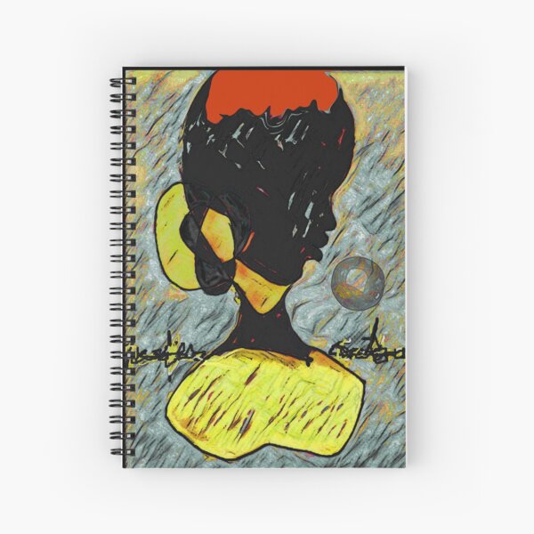 Perfume Botticelli with Black Face Spiral Notebook