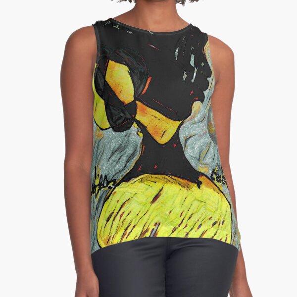 Perfume Botticelli with Black Face Sleeveless Top