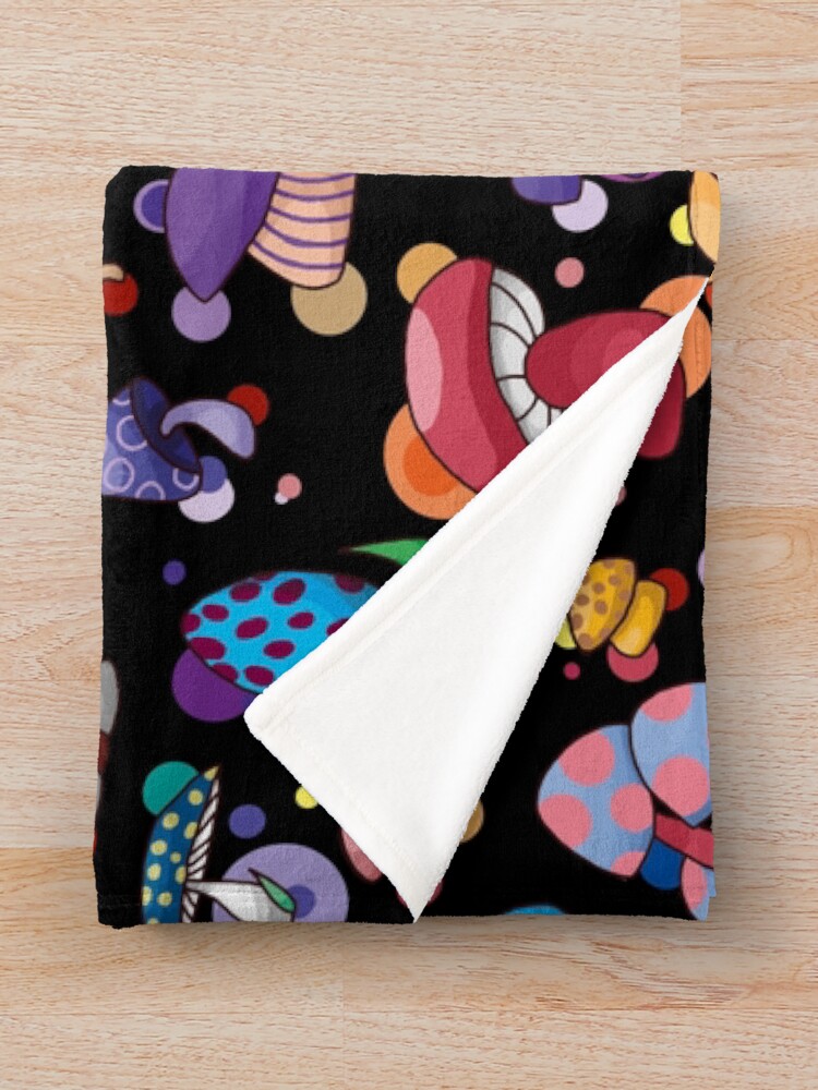 "Mushroom" Throw Blanket for Sale by HighFives555 Redbubble