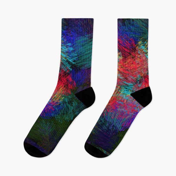 Item preview, Bright colored abstract image - like fireworks on a dark night, or stained glass in the rain. designed and sold by Alice-Mills.