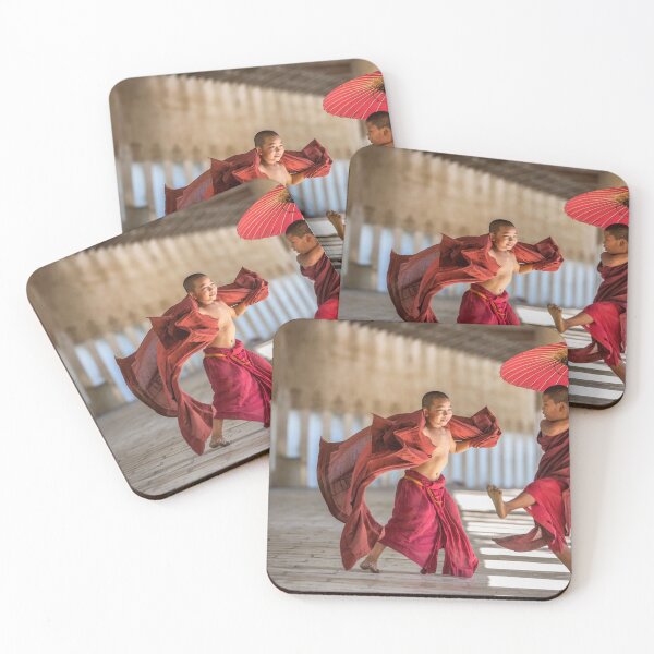 Item preview, Novice Monks, Bagan, Myanmar designed and sold by Glynn  Lavender.