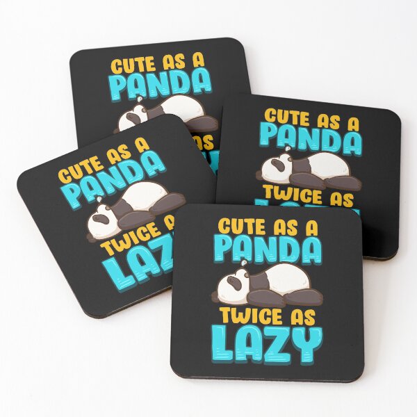 Item preview, Cute As a Panda & Twice As Lazy Sleeping Panda designed and sold by perfectpresents.