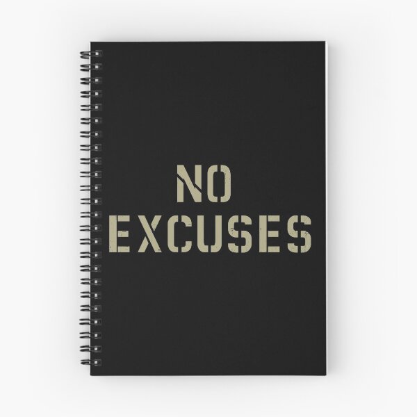 Item preview, No Excuses designed and sold by HelpingPanic.