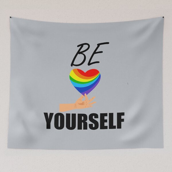 Item preview, Be yourself lgbt heart designed and sold by Christopher Taylor.