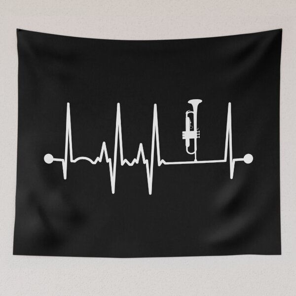 Item preview, Trumpet Heartbeat designed and sold by teesaurus.
